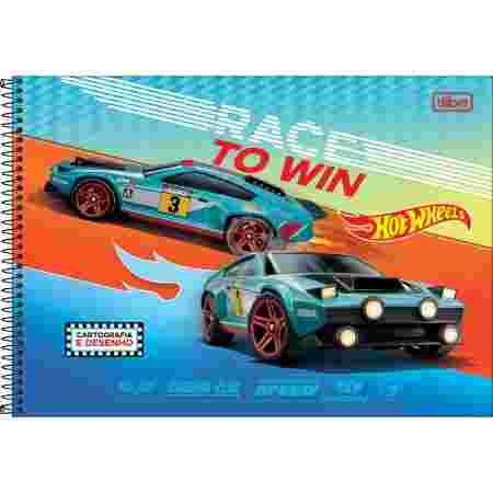 CADERNO DESENHO/CARTOGRAFIA HOT WHEELS